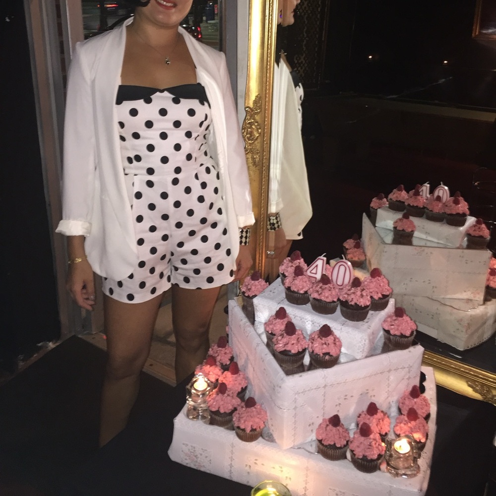 Pinup Polka Dot Romper!